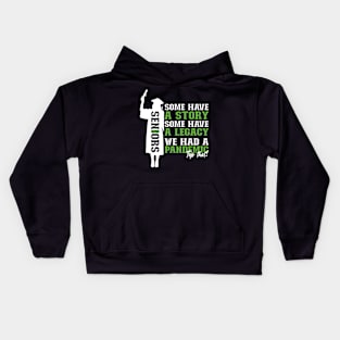 Pandemic Graduation | White And Green Text Funny Graduation Kids Hoodie